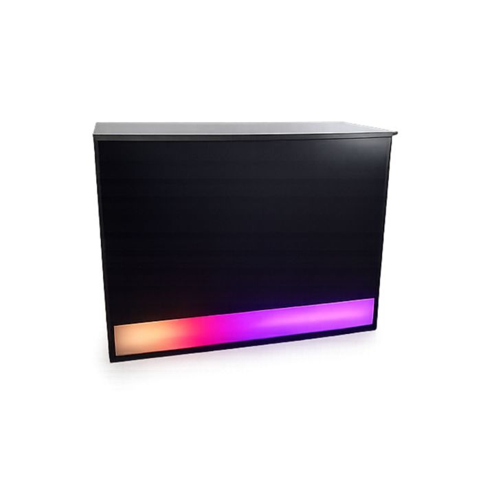 48” LED Retail Wrap Counter with RGB Lighting | Modern Store Checkout Counte
