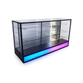70” LED Retail Display Showcase with RGB Lighting | Large Glass Counter Display Case